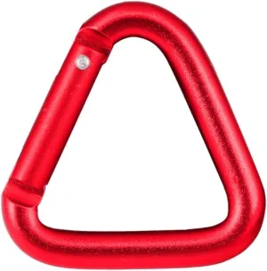 1 Pcs Aluminum Alloys Outdoor Triangular Carabiner Locking Carabiner Clip Keychains Clip for Backpacking Camping