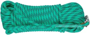 10mm Static Rope Camping Safety Rope 1100kg High Strength Safety Rope for Working at Height Climbing Equipment for Rappelling,Caving, Indoor Outdoor Camping (Color : Green, Size : 10mm x 15m)