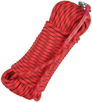 14mm Outdoor Indoor Workout Rope, 10~200m Static Rock Escape Rope for Ice Climbing Equipment, Fire Safety Rescue Rope (Color : Red, Size : 14mm x 90m)