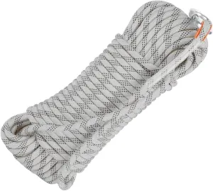 14mm Outdoor Indoor Workout Rope, 10~200m Static Rock Escape Rope for Ice Climbing Equipment, Fire Safety Rescue Rope (Color : White, Size : 14mm x 30m)