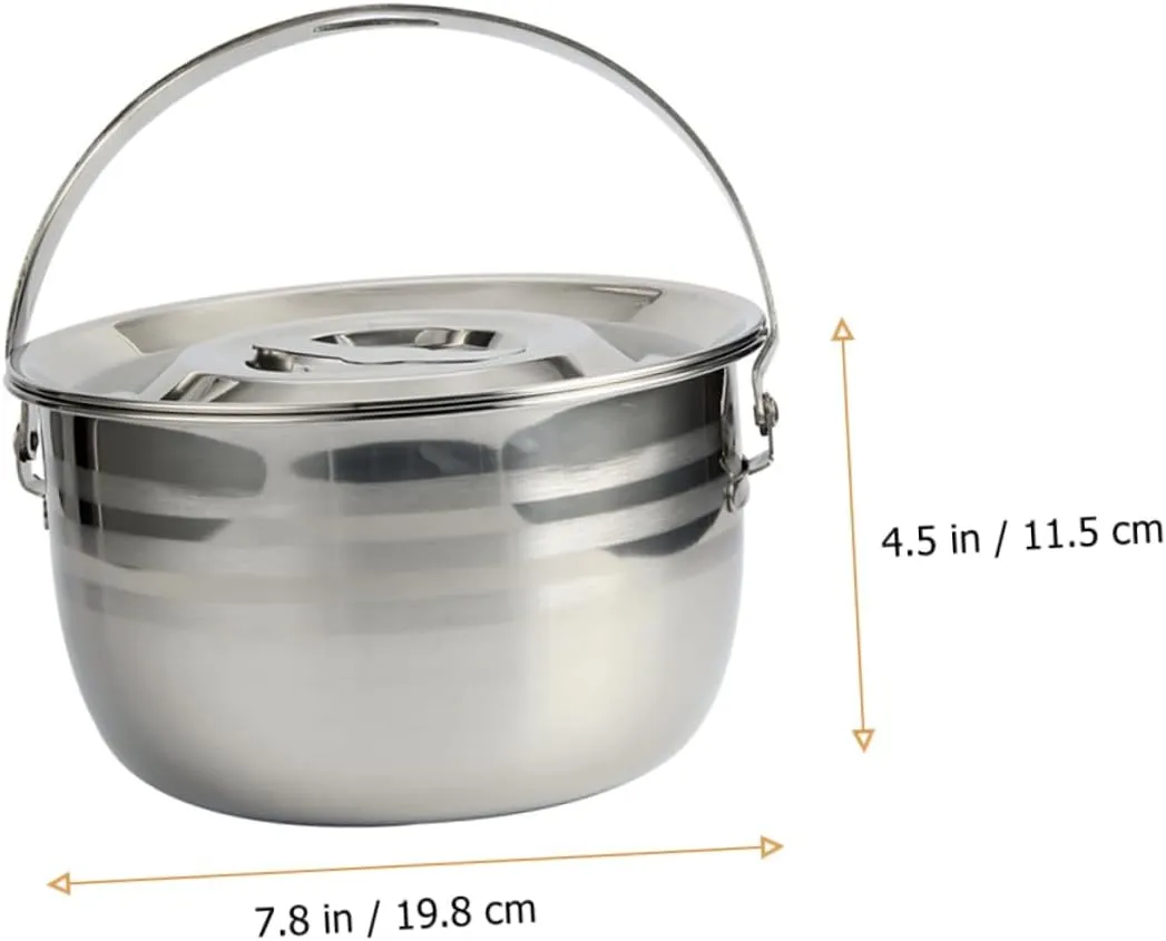 1pc High Capacity Non Stick Stew Pot for Home Camping Soup Pot for Efficient Cooking Creative Cookware for Outdoor Use