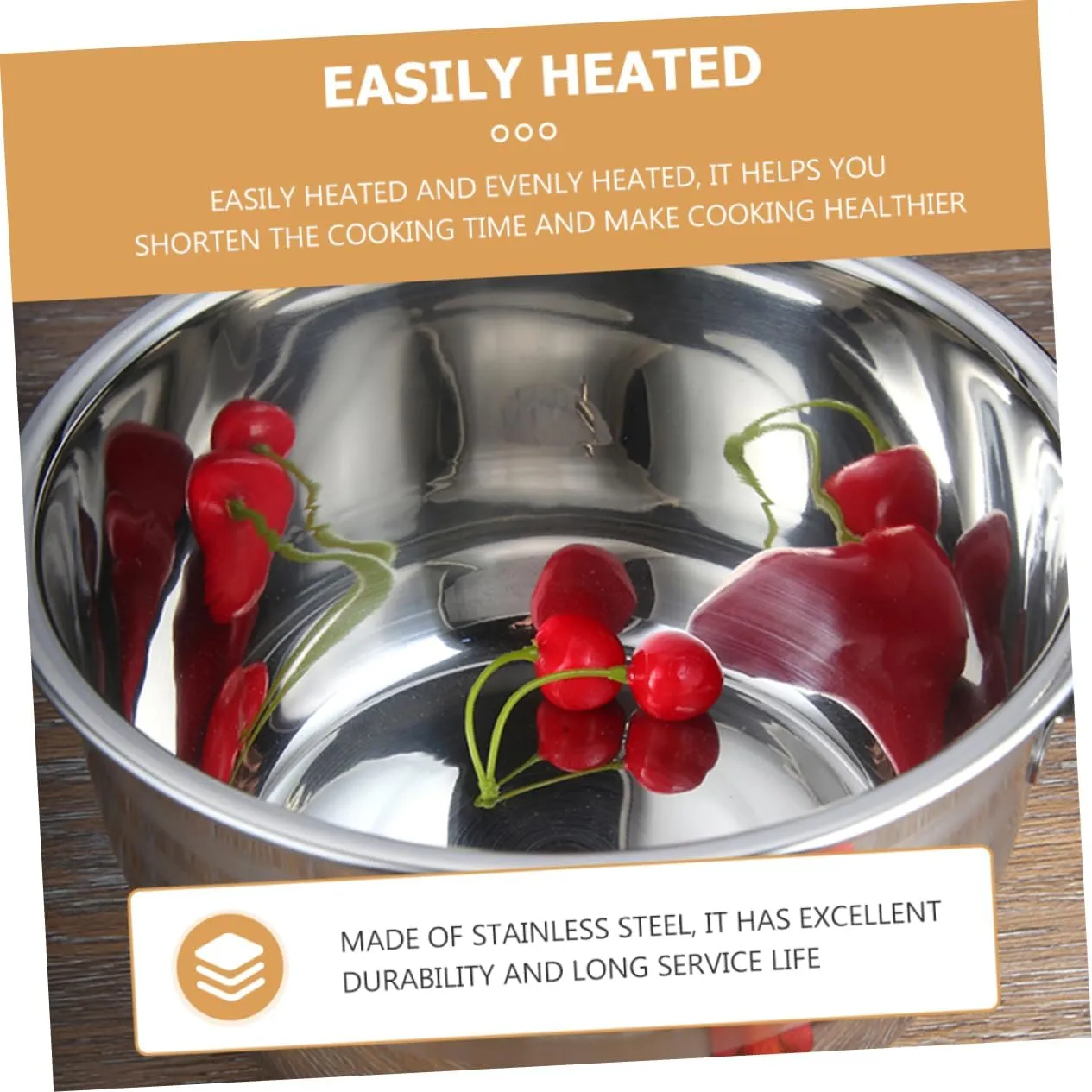 1pc High Capacity Saucepan for Stewing Meat Lightweight Cookware for Household and Outdoor Use for Bbq and Camping Cooking