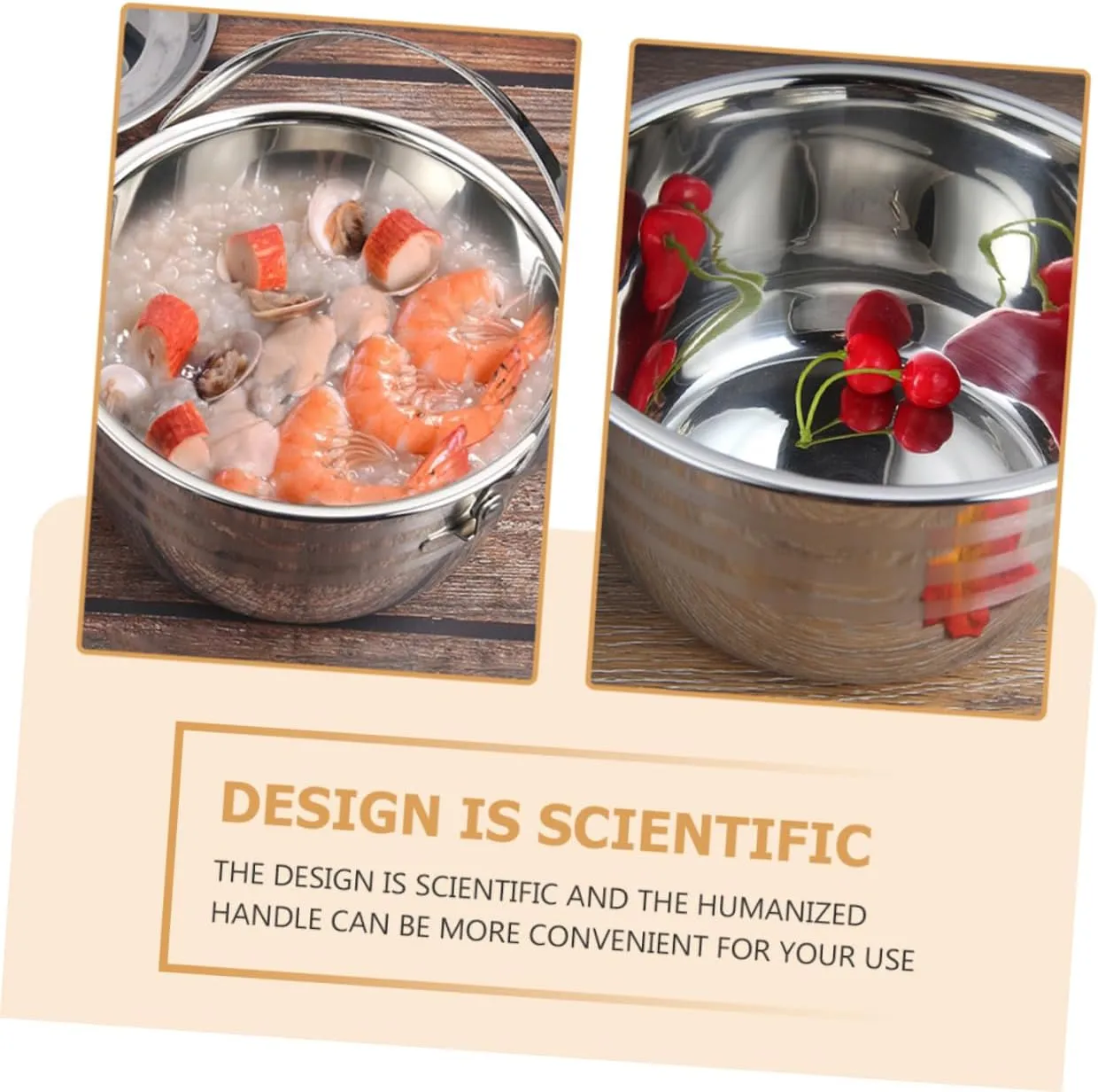 1pc High Capacity Soup Pot for Cooking Multi Functional Kitchen Cookware for Outdoor Bbq and Camping Non Stick Design