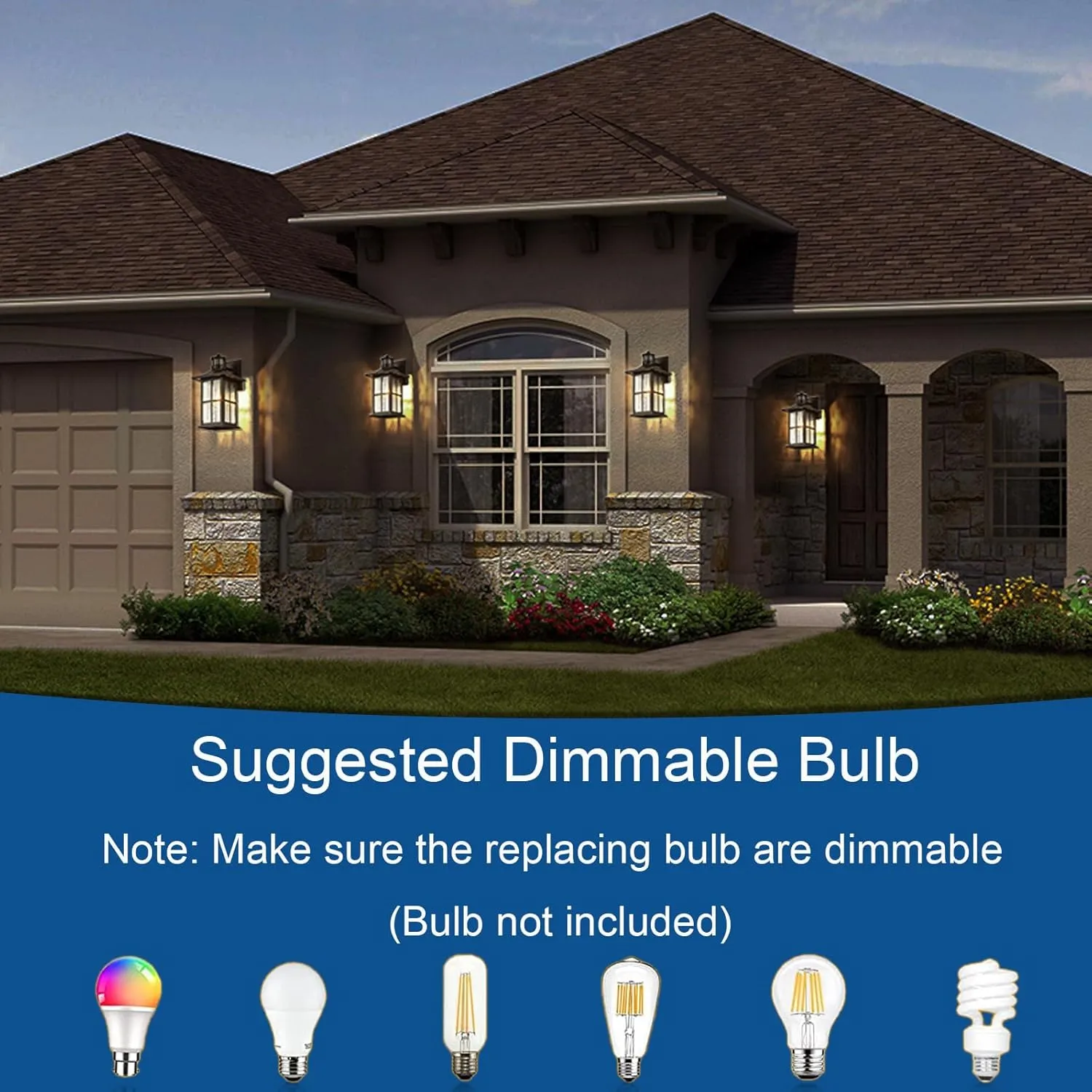 2 Pack Motion Sensor Outdoor Porch Lights Dusk to Dawn Exterior Wall Lantern Black Outside Sconce Lighting Fixtures Waterproof Wall Mount Coach Lamp for House Garage Patio Entryway