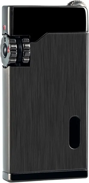2024 Torch Lighter, Small Portable Butane Lighter, Multifunctional Refillable Reusable Candle Flint Lighter, Candle, Camping (Gas Not Included)(Black)