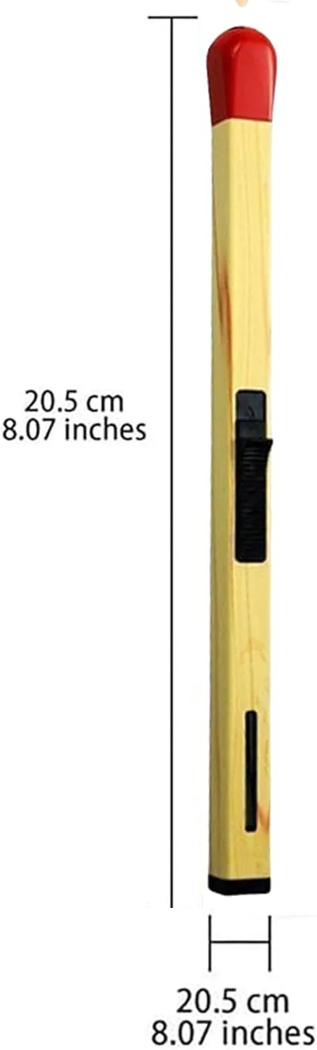 2/3Pack Match Stick Lighter, Big Match Lighter, Match Stick Lighter Refillable, Giant Match Stick Lighter, Match Stick Shaped Multipurpose Butane Lighter (2pack White)