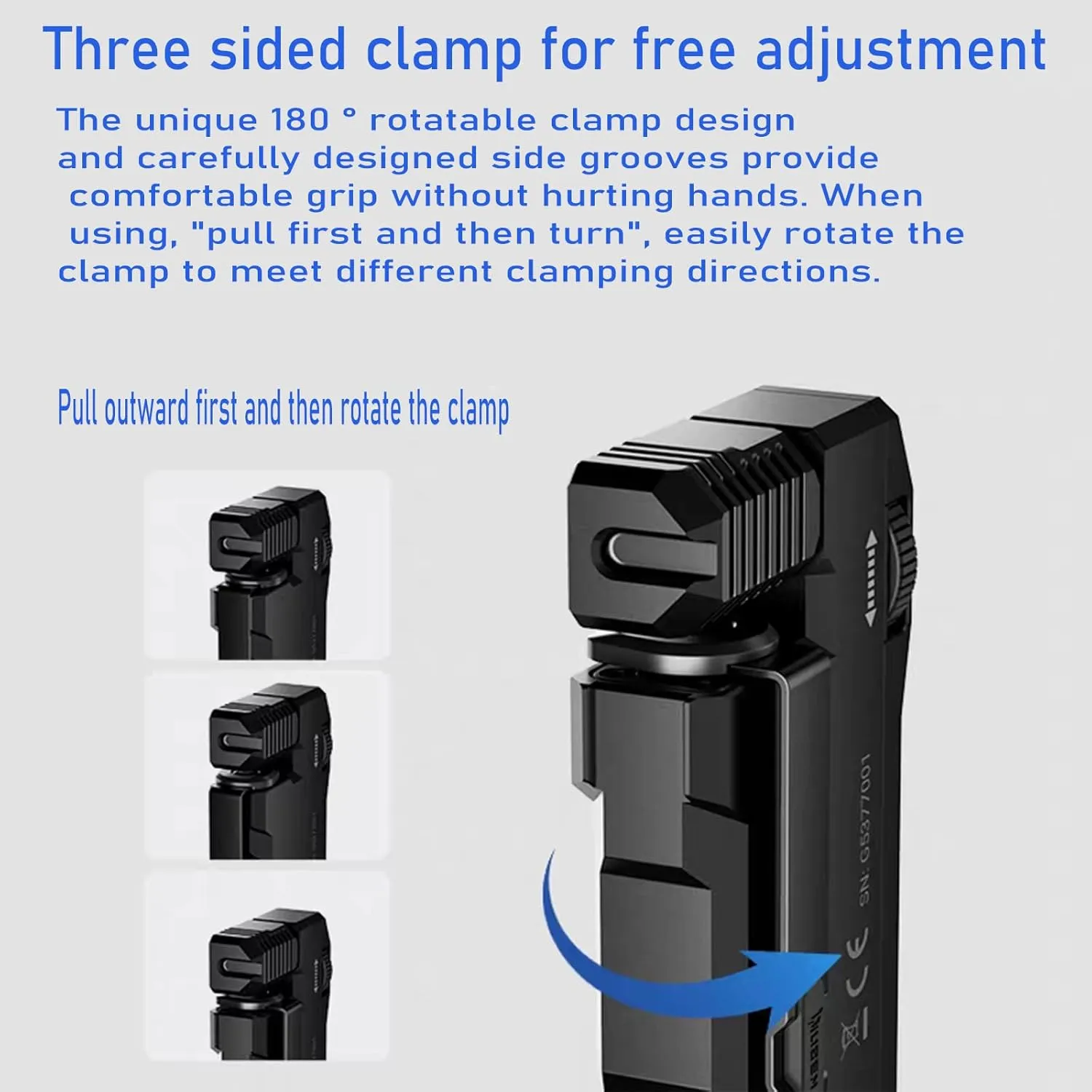 2pcs G5 Edc Flashlight - 400 Lumens Mini Rechargeable Flashlight，Equipped With Magnetic And Waterproof Functions,The 180°Rotating Flashlight Is Suitable For Outdoor,Emergency (Black & Camo Green)