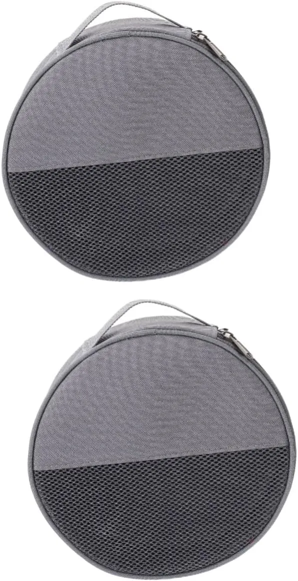 2pcs Plate Bag for Camping and Picnics Ample Storage Outdoor Dish Container Mesh Organizer Portable Tableware Pouch for and