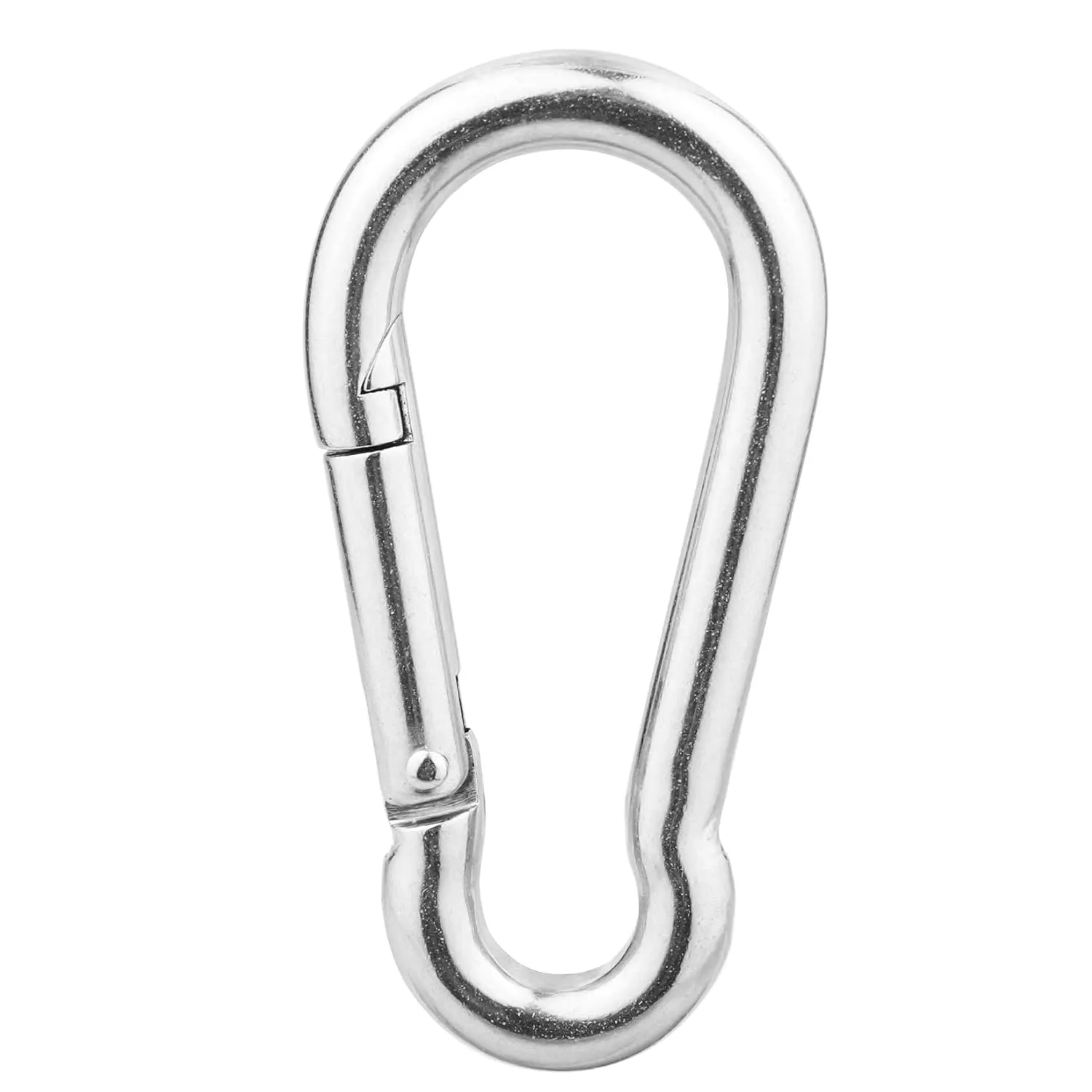 30 Pack 304 Stainless Steel Carabiner Clip, 1.97 inch Heavy Duty Spring Snap Hook, Small Carabiner Clips for Outdoor Camping, Swing Set, Hammock, Hiking Travel, Fishing, Quick Link Keychain