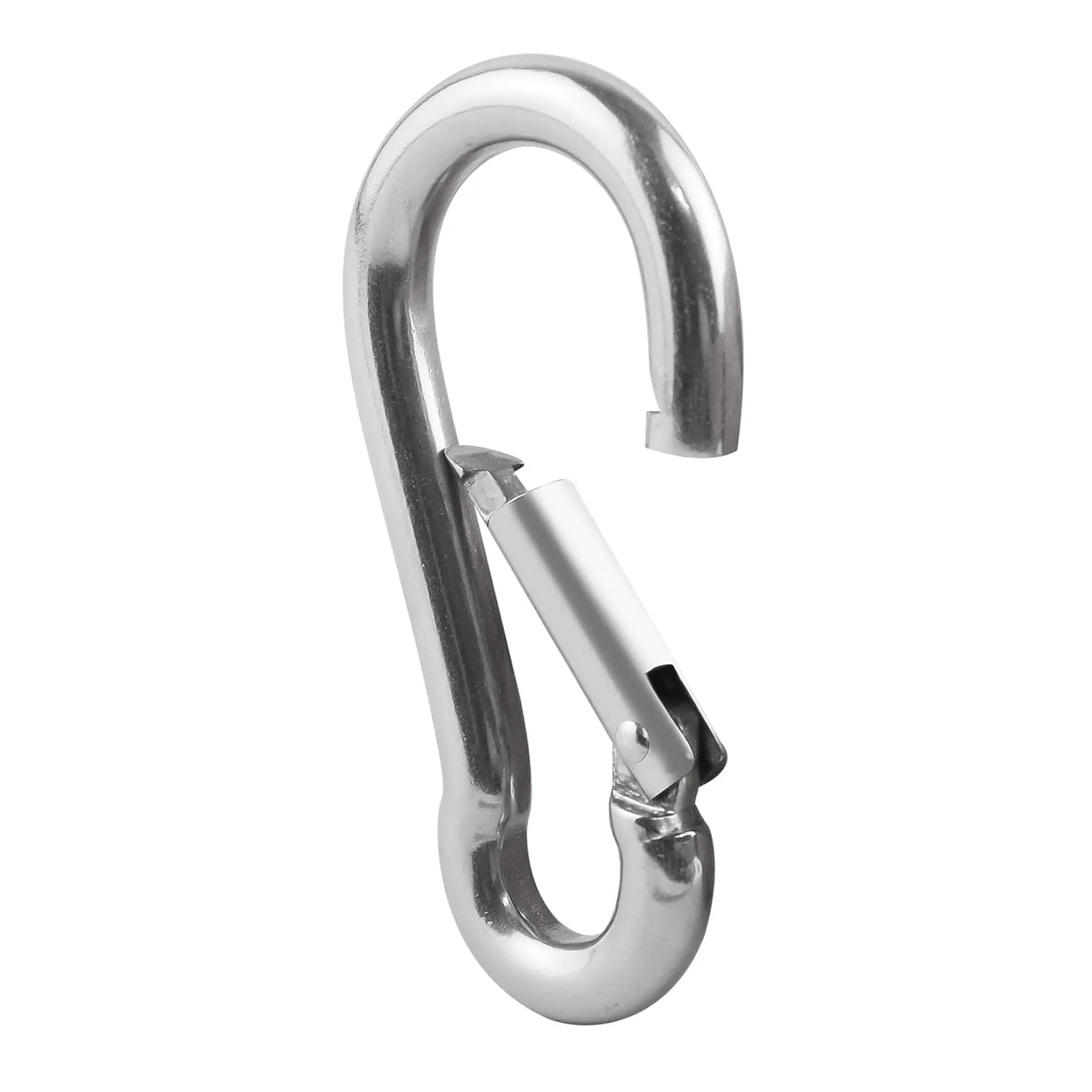 30 Pack 304 Stainless Steel Carabiner Clip, 1.97 inch Heavy Duty Spring Snap Hook, Small Carabiner Clips for Outdoor Camping, Swing Set, Hammock, Hiking Travel, Fishing, Quick Link Keychain