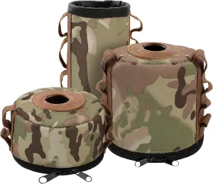 3pcs Mini Propane & Butane Canister Cover, Portable Ventilated Protector Storage Bag Thermal Insulation for Gas Fuel Cylinder Tank Case for Outdoor Camping Cooking BBQ Supplies, Easy to Carry