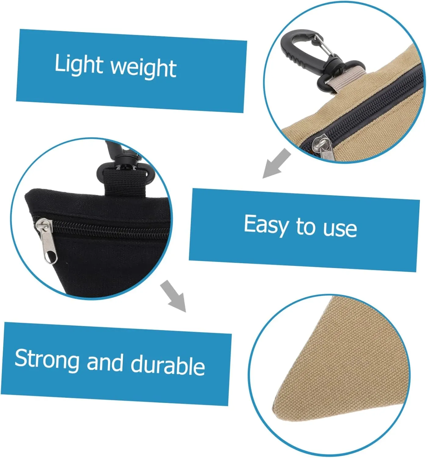 4 Pcs Fanny Pack Bag Organizer Dump Vest Attachment Small Item Organizer