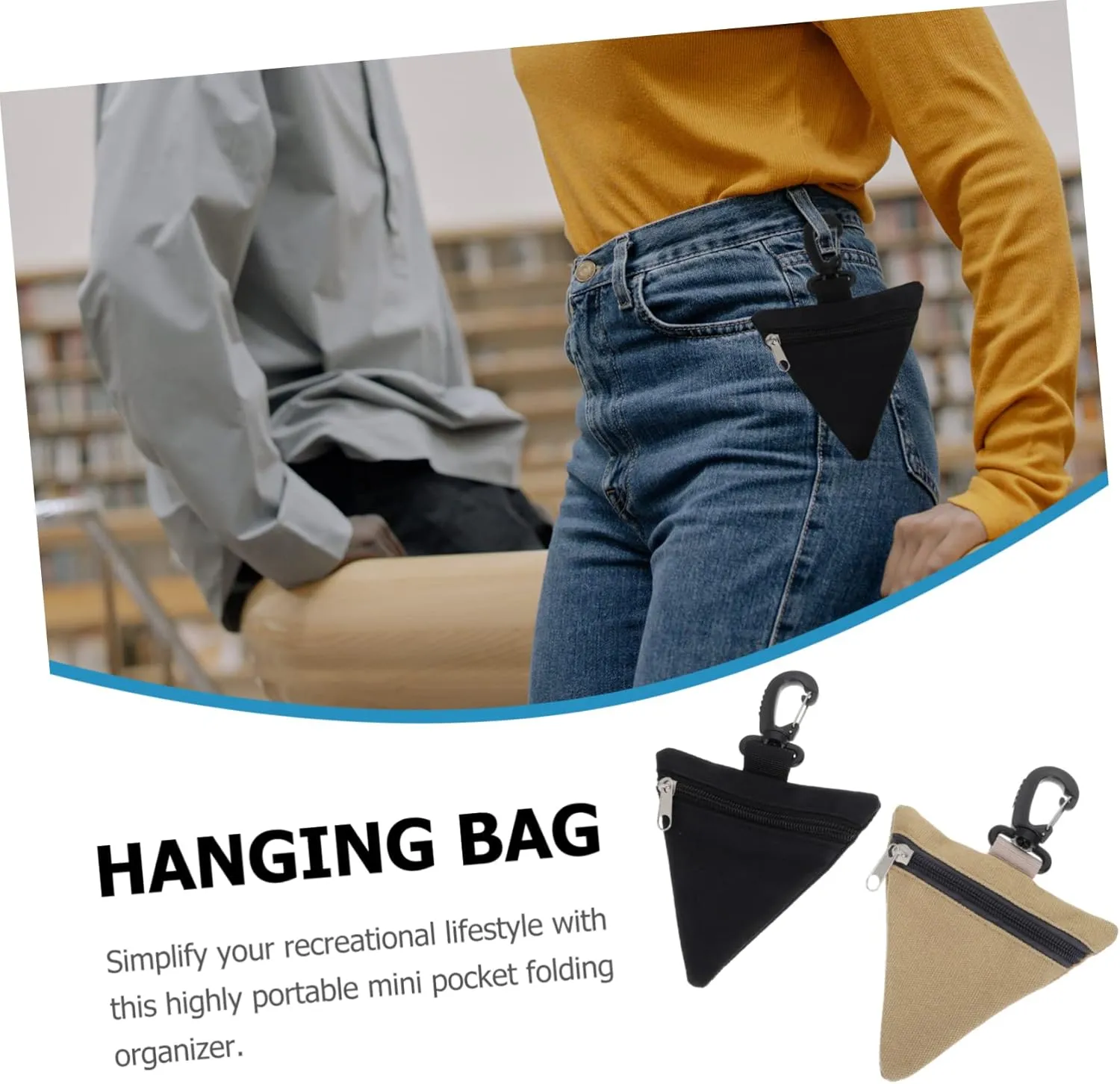 4 Pcs Fanny Pack Bag Organizer Dump Vest Attachment Small Item Organizer