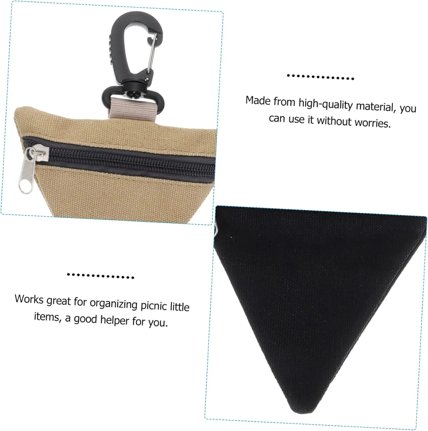 4 Pcs Fanny Pack Bag Organizer Dump Vest Attachment Small Item Organizer