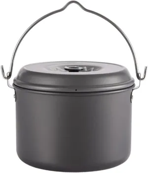 4 Person Portable Camping Pot Camping Cookware Set Outdoor Cooking Pot for Hiking Picnic