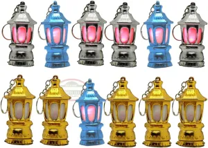 40pcs Mini Flashlights Keychain LED Pocket Ramadan Lantern Keychain Keyring Mini Flashlights Eid Party Favor Gift for Camping Travel