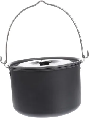 4l Camping Pot for 5-8 People Portable Outdoor Cookware Stove Non-Stick Picnic Cook Set