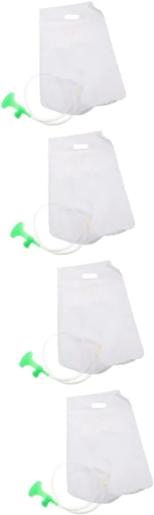 4pcs Convenient Shampoo Bag for Bed Portable Water Bag Shower Bathing Companion for Elderly and Pregnant