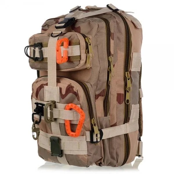 5pcs Outdoor High-Strength Nylon Carabiner for Molle Backpack Orange