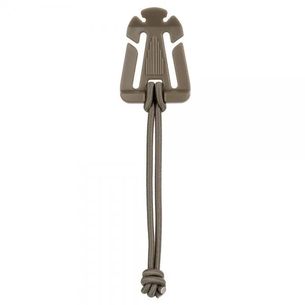 5pcs Outdoor Nylon Winder Fixing Buckle with Elastic Rope Khaki