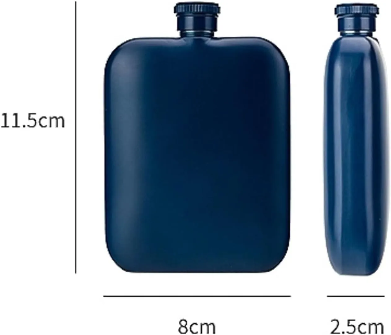 6Oz Portable Travel Small Flasks 304 Stainless Steel Flasks for Liquor for Men Women Flasks with Funnel Wedding Party(A)