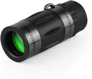 8x20 Mini Monocular Pocket Prime Monocular Handheld Telescope with Carrying Bag for Adults Hiking Camping Wildlife Observation Moon Sports Game Concert Watching