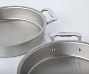 9" Round Stainless Steel Cake Pan USA Made by 360 Cookware BW009-RC