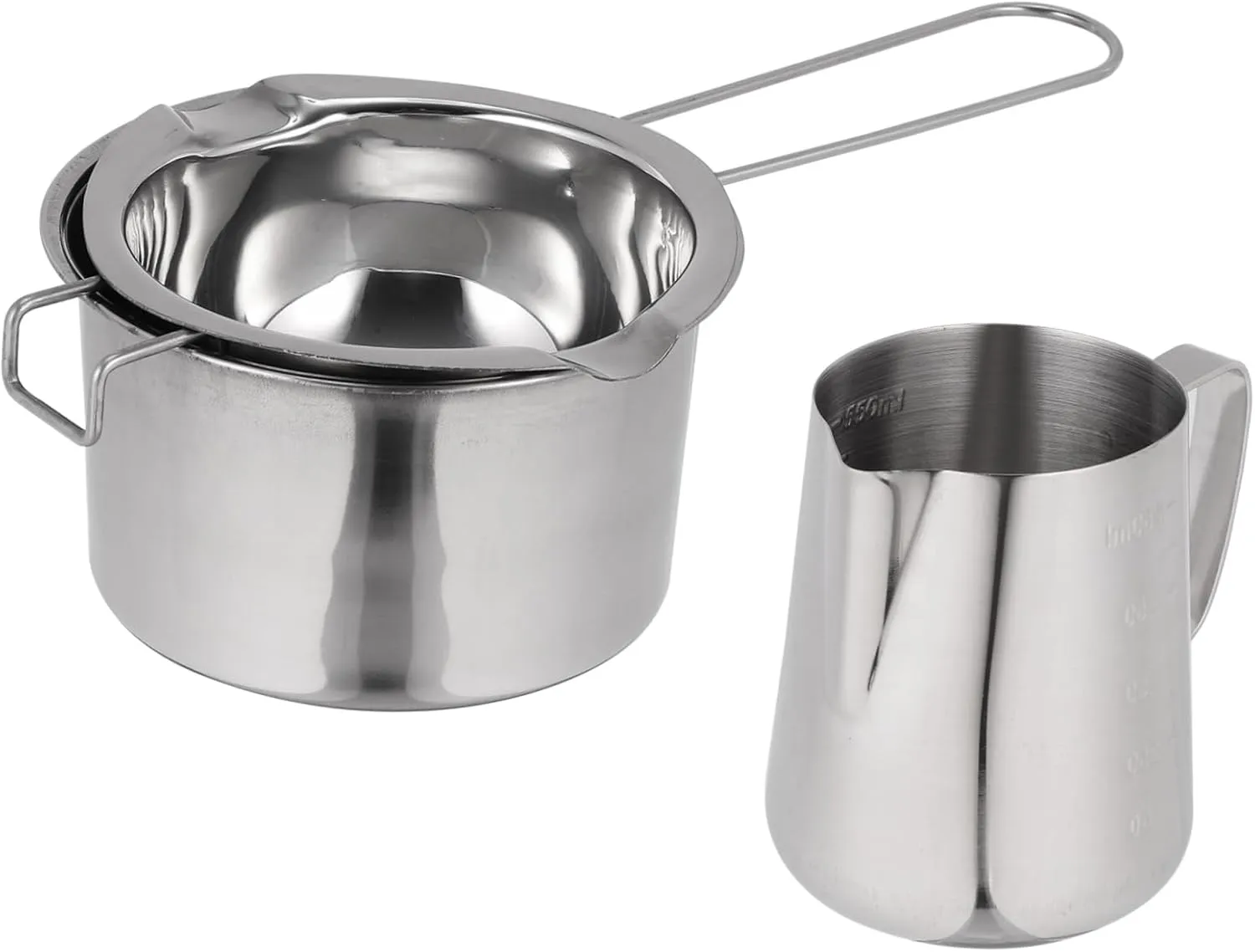 ABOOFAN Backpacking Pot for Outdoor Cooking Stainless Steel Cheese Melting -friendly Butter Frying Pot