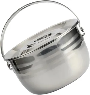 ABOOFAN Thicken Camping Pot Non Stick Cookware for Outdoor Cooking Lightweight Hanging Design for Camping and Outdoor Activities