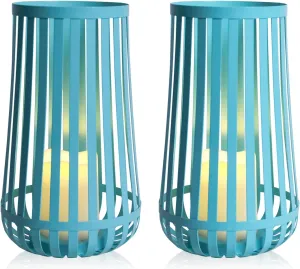 Afirst Solar Lanterns Outdoor, Candle Solar Lights Waterproof Decorative Lanterns for Yard, Patio, Lawn,Pathway, Landscape, Garden Decor Mother's Day Gifts