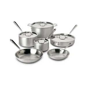 All-Clad, 700508, MC2, 10-Piece Stainless Steel Cookware Set
