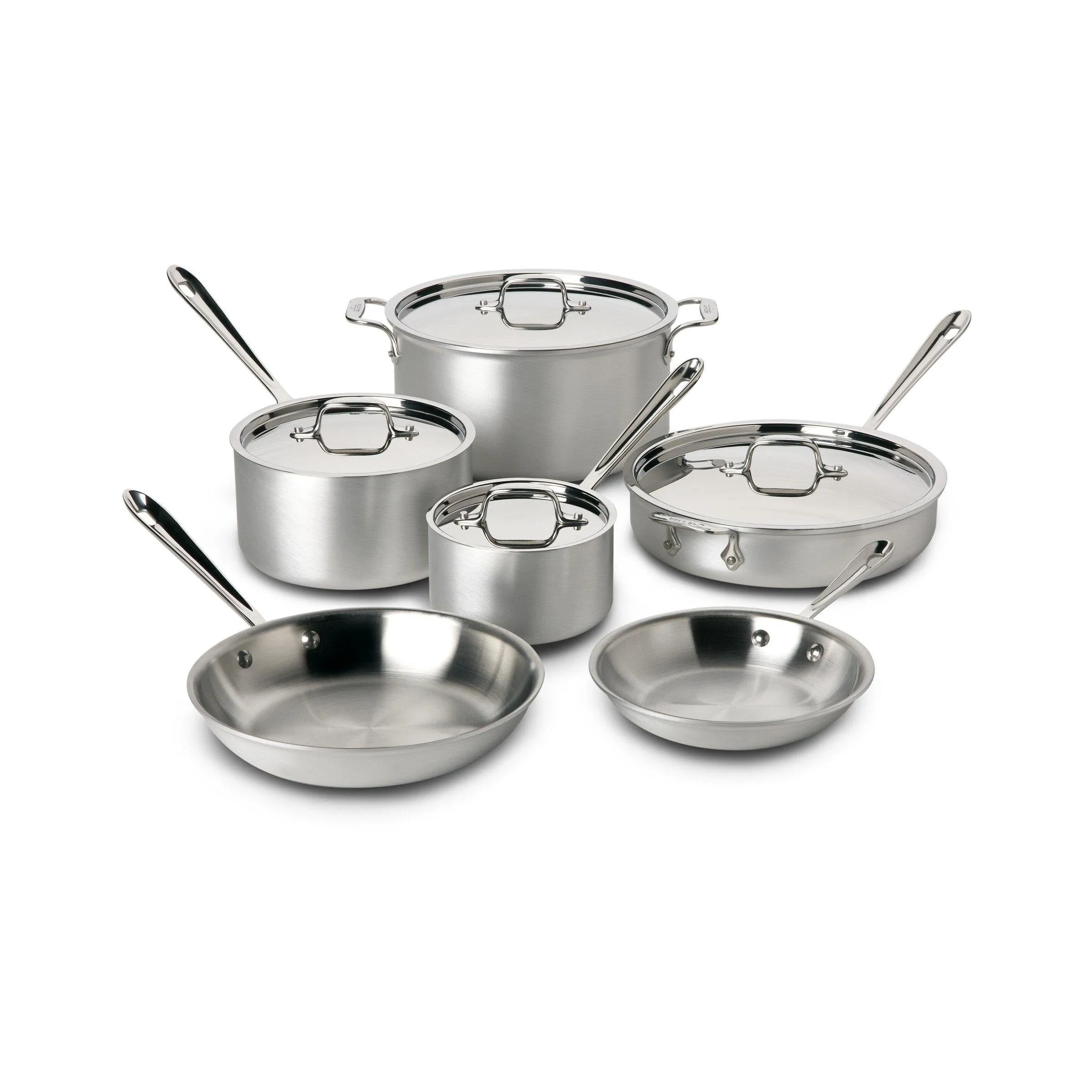 All-Clad, 700508, MC2, 10-Piece Stainless Steel Cookware Set
