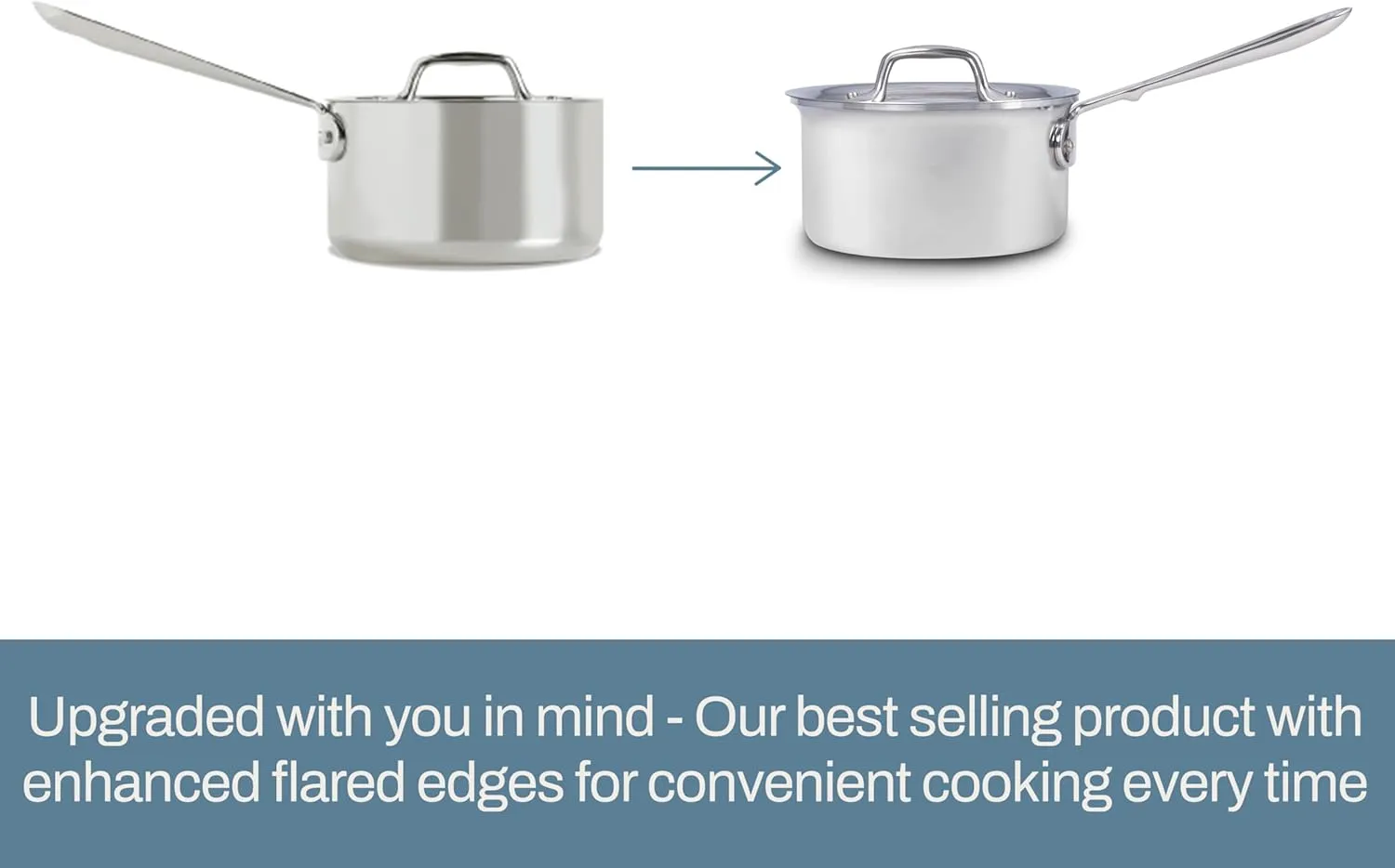 All-Clad D3 3-Ply Stainless Steel Sauce Pan with Lid 4 Quart, Induction, Oven Broiler Safe 600F, Multipurpose, Compatible w/ All Cooktops, For Restaurant or Home Kitchen, Pots & Pans, Cookware, Silver