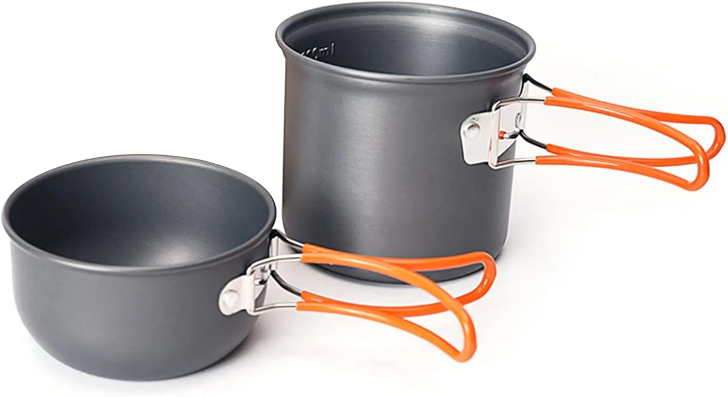 Aluminum Alloy Campingcookware Kit Kit Set Sortchaffable Camptopf for 1-2 People, with a Bowl and a Cutlery Set for Meals