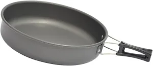 Aluminum Frying Pan Cooker Outdoor Cooking Pot Portable Cooking Utensil Non-Stick Frying Pot for 2-3 People Camping Cookware Simple Design