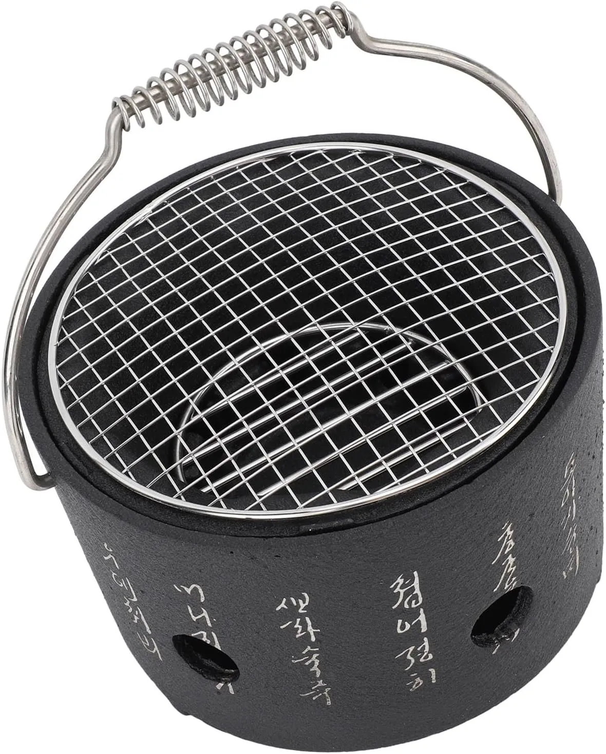 Aluminum Stainless Steel BBQ Stove Portable Multifunctional Charcoal Grill for Camping Tea Making, Hotel Outdoor (Small)