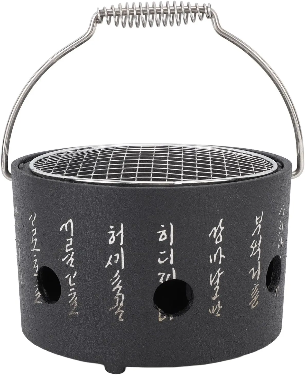 Aluminum Stainless Steel BBQ Stove Portable Multifunctional Charcoal Grill for Camping Tea Making, Hotel Outdoor (Small)