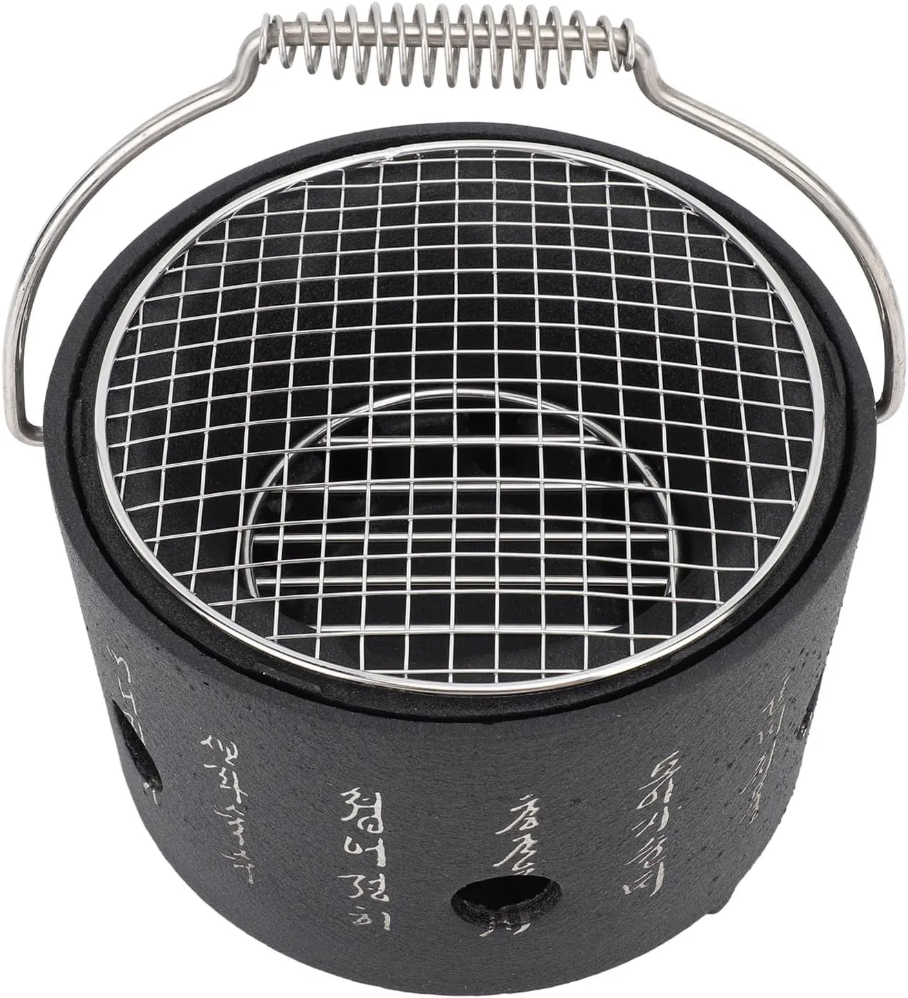 Aluminum Stainless Steel BBQ Stove Portable Multifunctional Charcoal Grill for Camping Tea Making, Hotel Outdoor (Small)