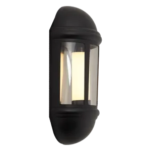 Ansell ALHLLED/PIR/BL 8W Latina Half Lantern PIR Black