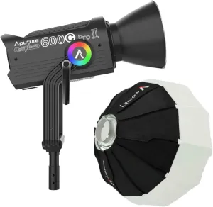 Aputure LS 600c Pro II RGB LED Monolight with 46 Built-in Preset Source Effects (A-Mount) Bundle with Aputure Lantern Softbox (2 Items)