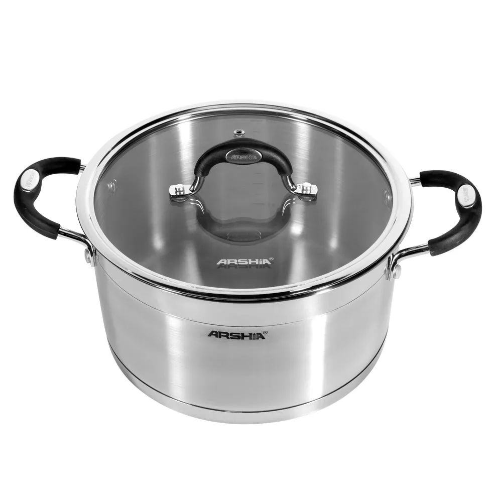 Arshia Stainless Steel Casserole 22cm
