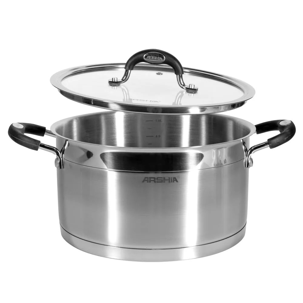 Arshia Stainless Steel Casserole 22cm