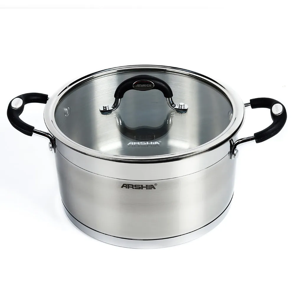 Arshia Stainless Steel Casserole 22cm