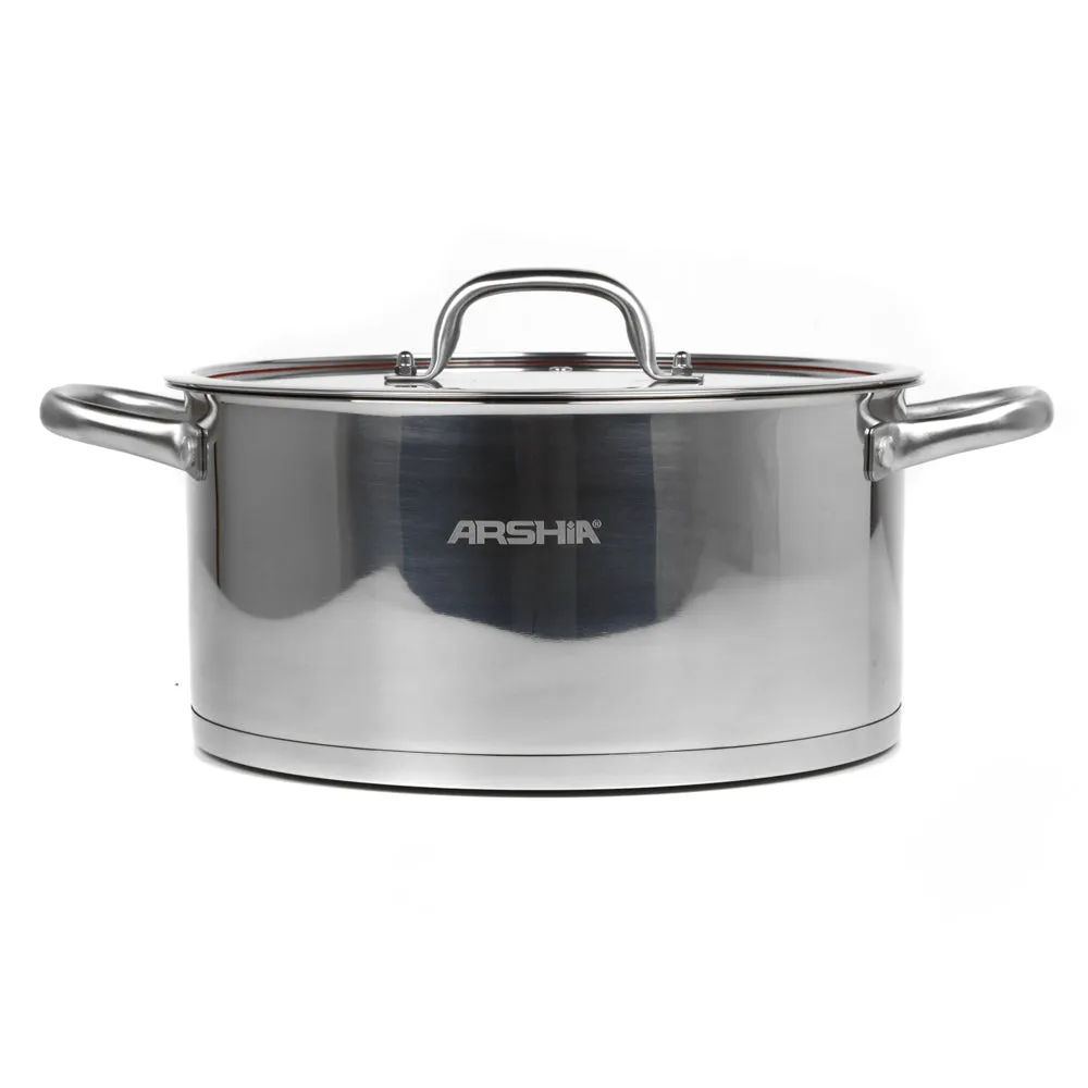 Arshia Stainless Steel Cookware 8pc Set