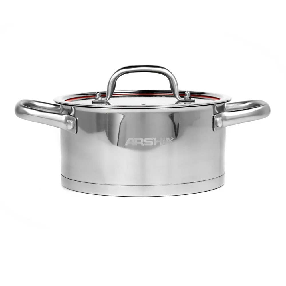 Arshia Stainless Steel Cookware 8pc Set