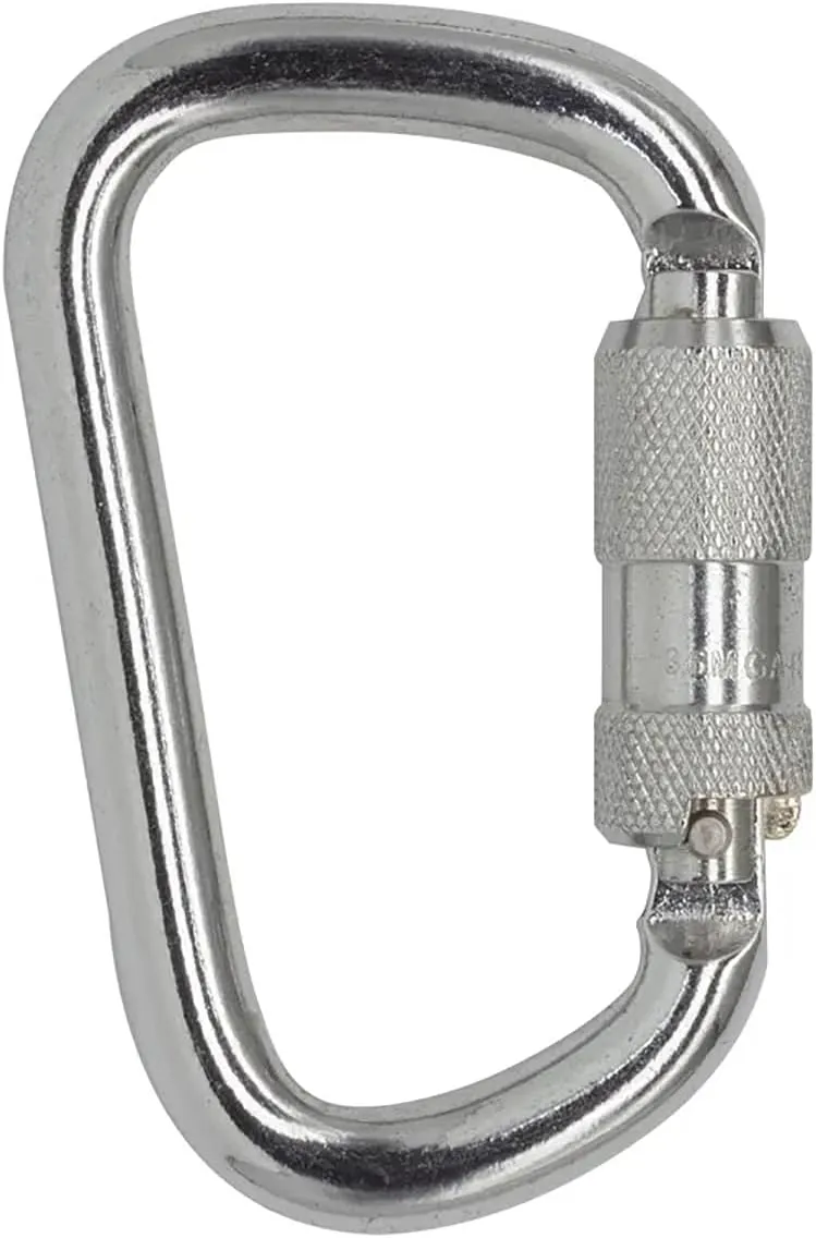 Auto Locking Carabiner 45KN=10000lbs Heavy Duty Large Clip Climbing Carabiner Twist Lock Carabiners for Rock Climbing, Camping, Gym,Rescue (CE Rated,D Shape)