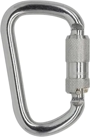 Auto Locking Carabiner 45KN=10000lbs Heavy Duty Large Clip Climbing Carabiner Twist Lock Carabiners for Rock Climbing, Camping, Gym,Rescue (CE Rated,D Shape)