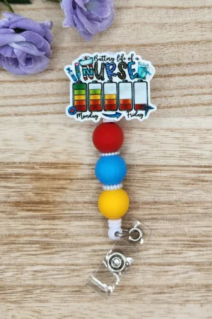 Badge Reel-Battery Life of a Nurse NP002