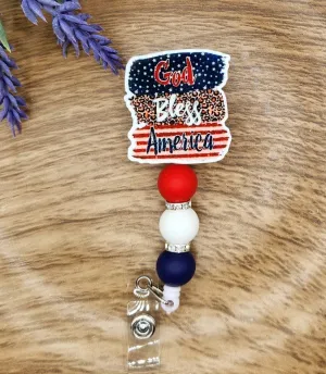 Badge Reel-God Bless America (Paint Swatches) PP004