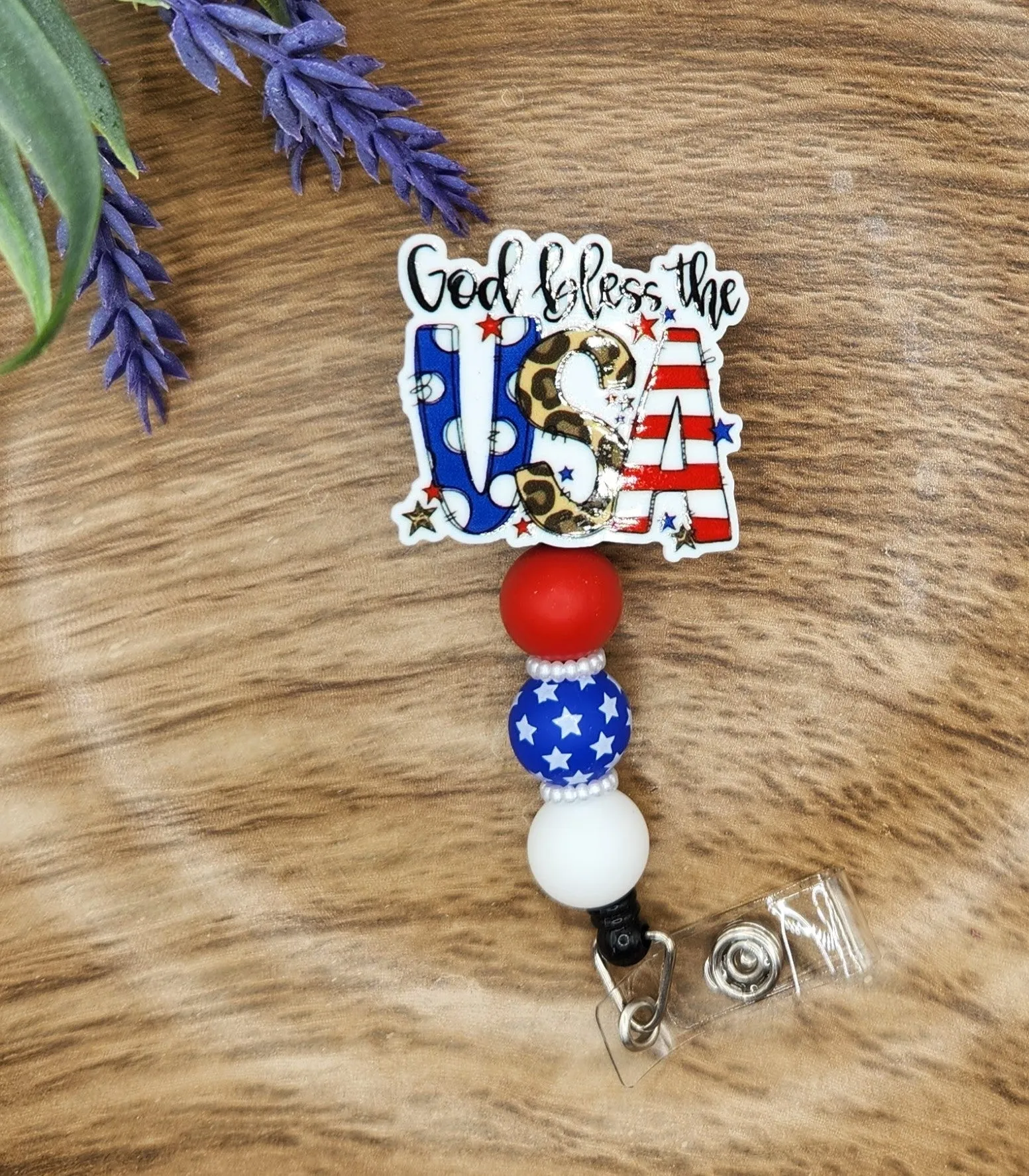 Badge Reel-God Bless the USA PP004